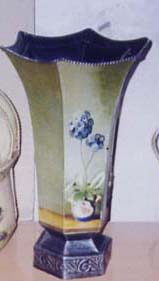 High quality iron wholesale supply - flowery tall pot stand