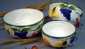 Kitchenware decoration direct import - ceramic bowl fruit decor 