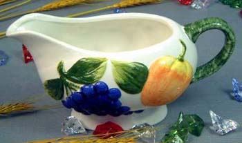 Collectible home decoration giftware wholesale - ceramic handle sauce pot 