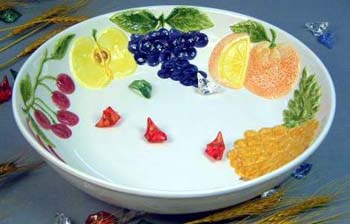 Wholesale gift idea - decoration deep plate fruit painted