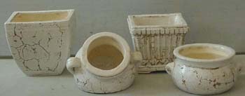 Collectible vase pottery wholesale - assorted carved design fashion pot stand 